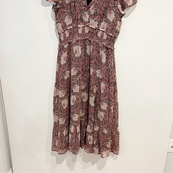 Morris & Co PAIGE Holland Printed Silk Midi Dress - Picture 6 of 10